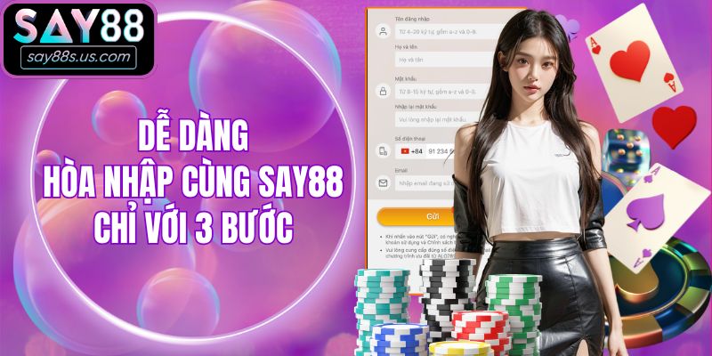 Say88 - Nhà Cái Cá Cược Trực Tuyến 2026 | Đăng ký +88k Dễ dàng hòa nhập cùng Say88 chỉ với 3 bước