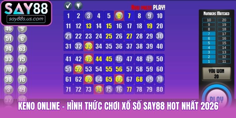 Xổ Số Say88 - Soi Cầu Mỗi Ngày, Trúng Thưởng Liền Tay Keno online - Hình thức chơi xổ số Say88 hot nhất 2026